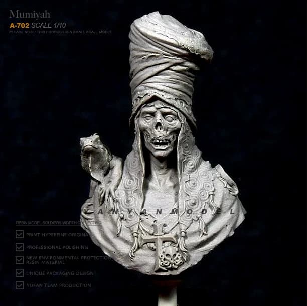 Kit modello busto in resina 1/10 figura in resina fai da te autoassemblata A-702