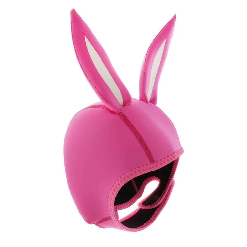 3mm Neoprene Rabbit Cartoon Scuba Dive Snorkeling Hoods Hot Cap Pink Sailing Snorkeling Canoe 3mm Women's Equipment