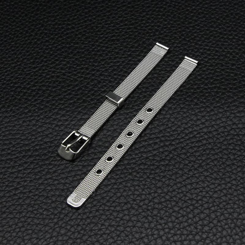 Cinturino per orologio in acciaio inossidabile Cinturino per orologio in argento Cintura a rete 8/10/12/14/16/18mm Cinturini per orologi da donna Accessori per orologi
