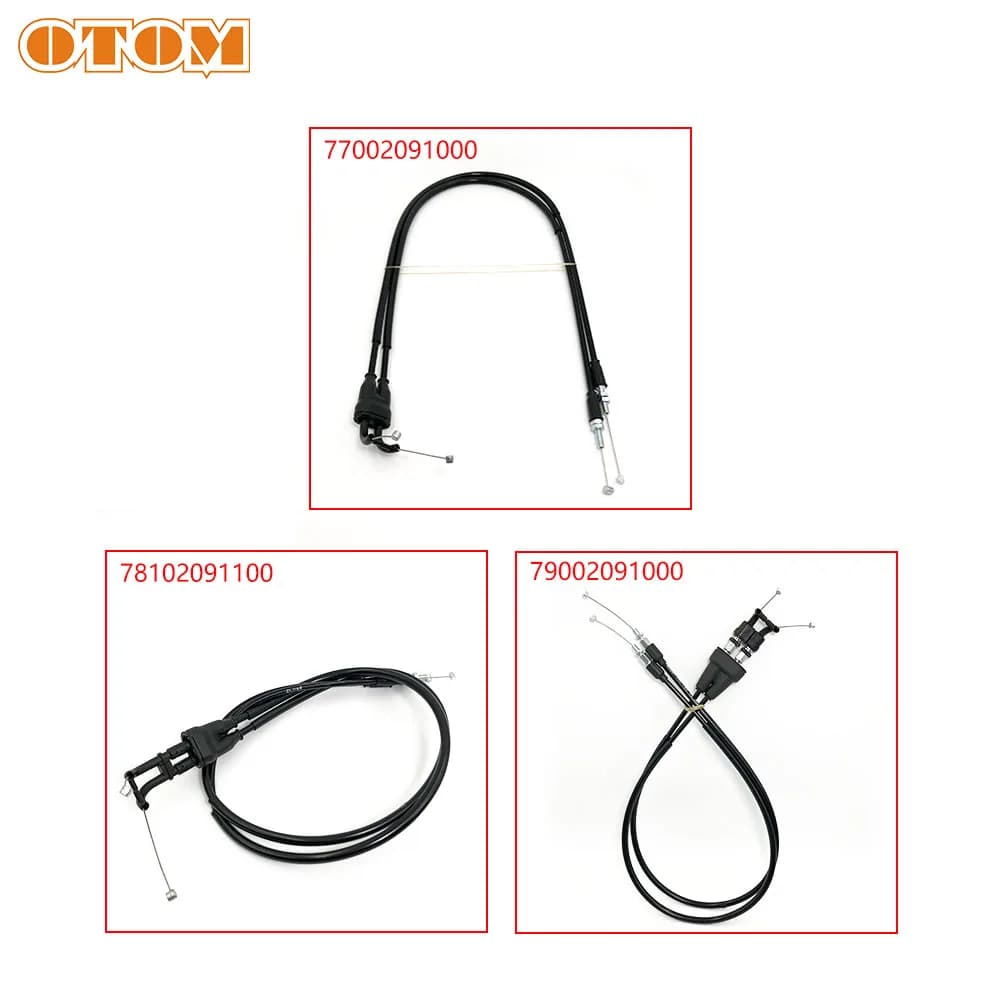 OTOM Motorcycle Accelerator Cable Accelerator Pull Line Steel Wire Fuel Pipes for KTM HUSQVARNA EXC SXF XCF FE FC 250 350 450 500