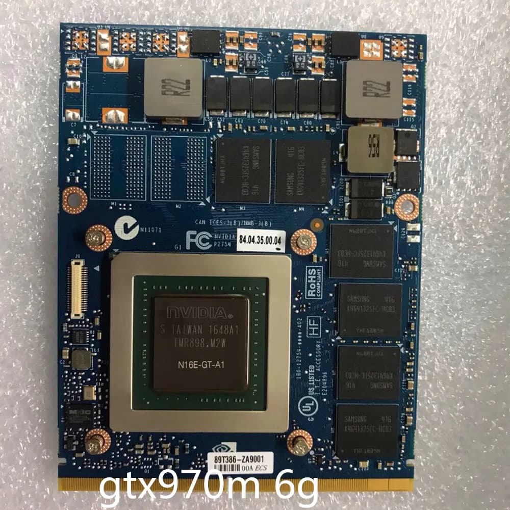 ESHAKARE GTX 970M GTX970M N16E-GT-A1 6GB Video Graphics Card For Clevo P157SM P151SM P150SM P375SM P170EM P150EM P170SM P177SM