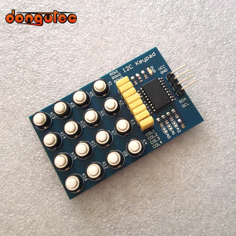 Tastiera I2C a 16 tasti Tastiera con interruttore 1x4 2x4 3x4 4x4 Matrix Array Tastiera a matrice Modulo tastiera I2C per arduino