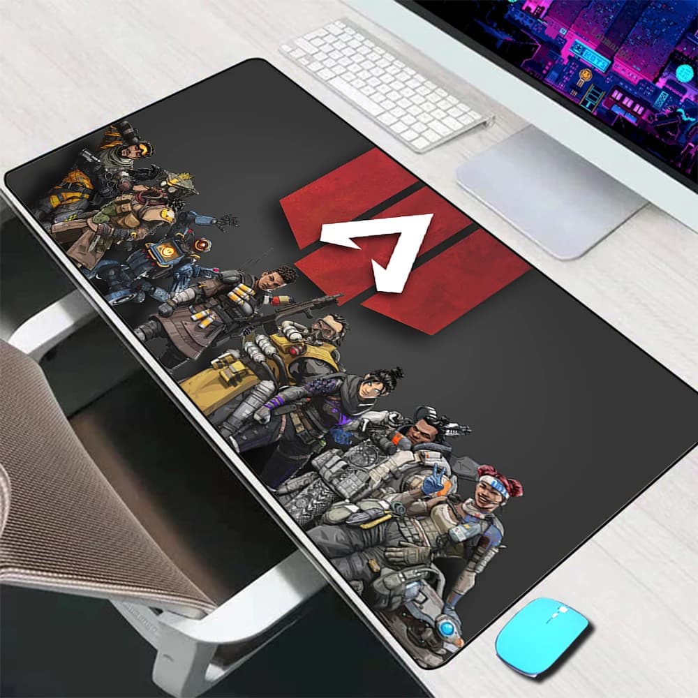 Apex Legends Logo Tappetino per mouse Accessori da gioco di grandi dimensioni Tappetino per mouse Tappetino per tastiera Tappetino per scrivania Tappetino per mouse per computer PC Gamer Laptop Mausepad