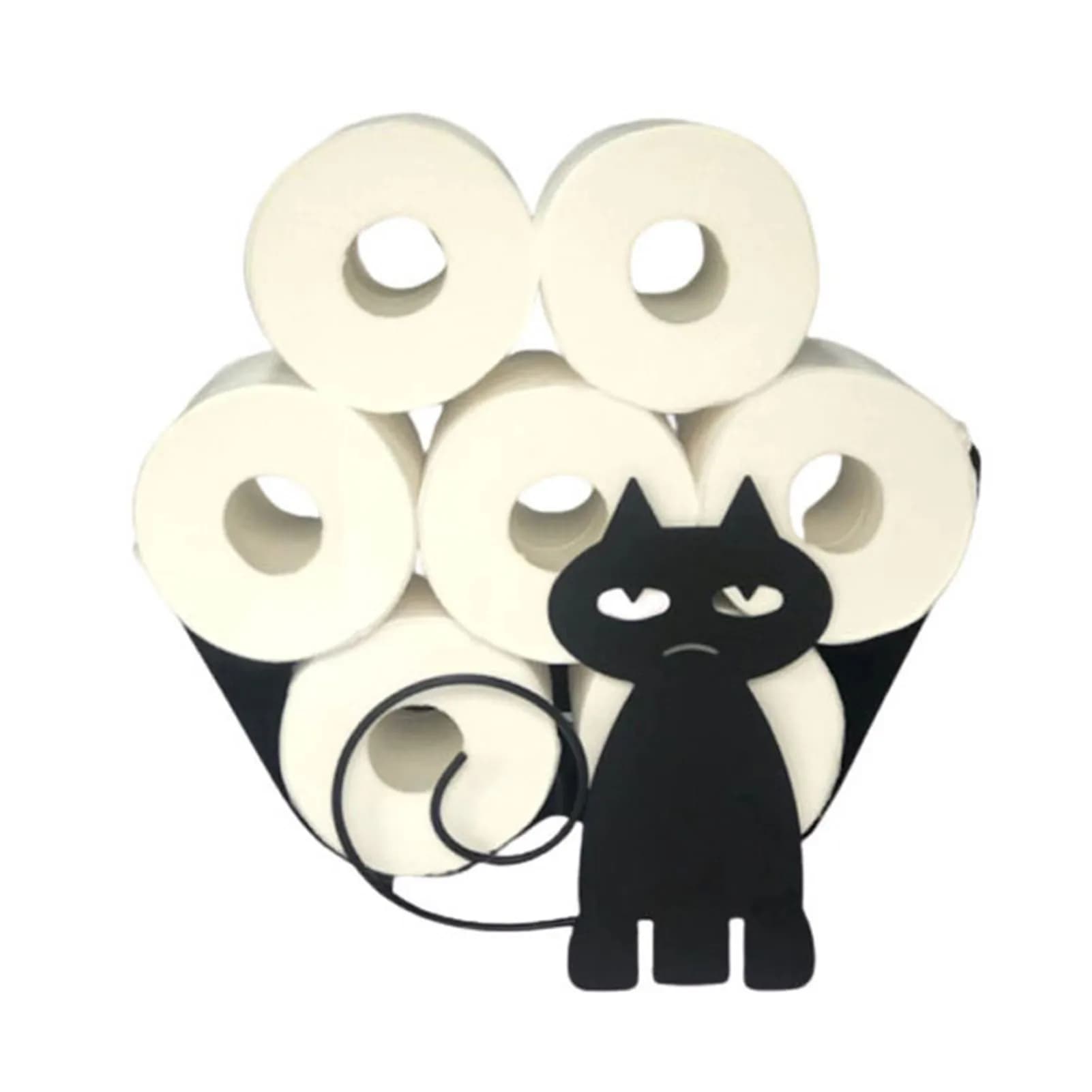 Simpatico portarotolo di carta igienica con Design a gatto