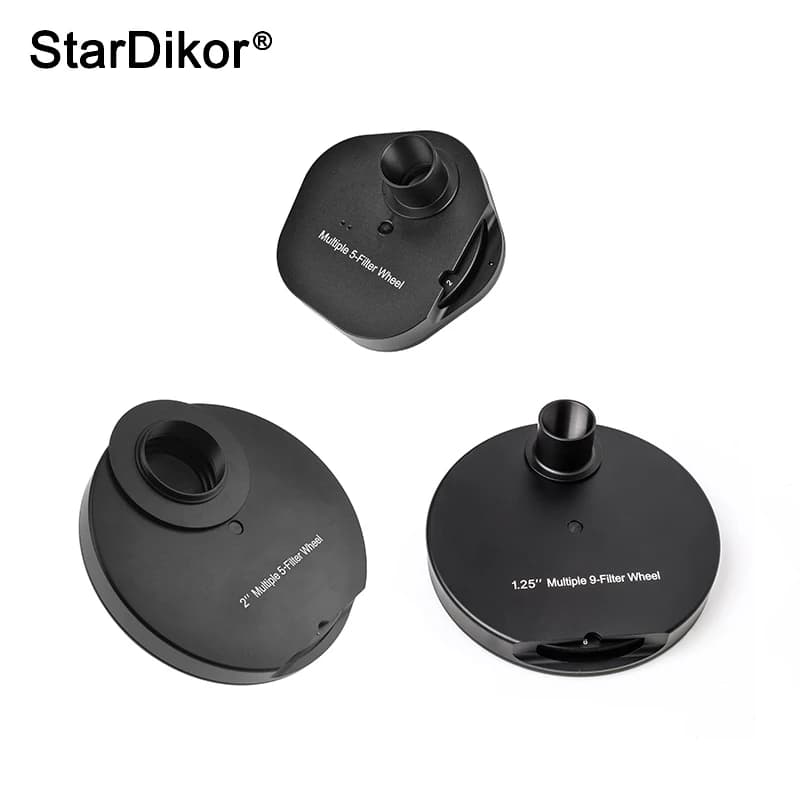 StarDikor ruota filtrante per oculare multiplo da 1.25 pollici/2 pollici Full Metal per osservazioni del telescopio astronomico con anello di bloccaggio