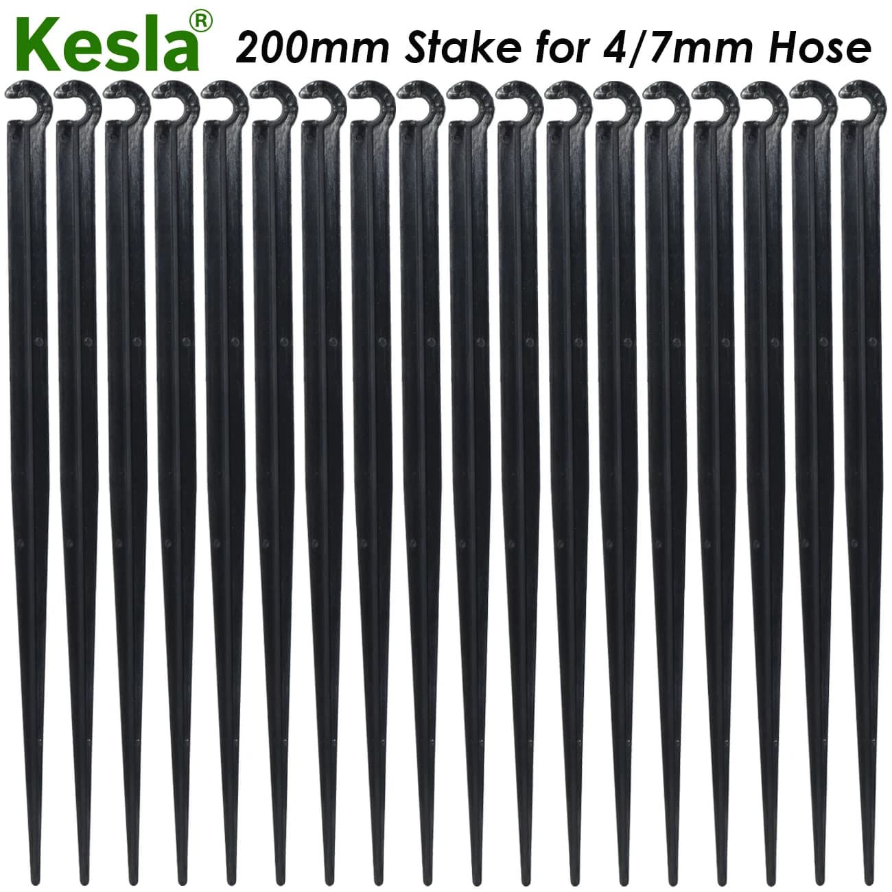KESLA 50-1000PCS Garden 1/4 "support for fixed stems pole 11cm 20cm for drip irrigation 4/7mm flexible pipe earth insertion