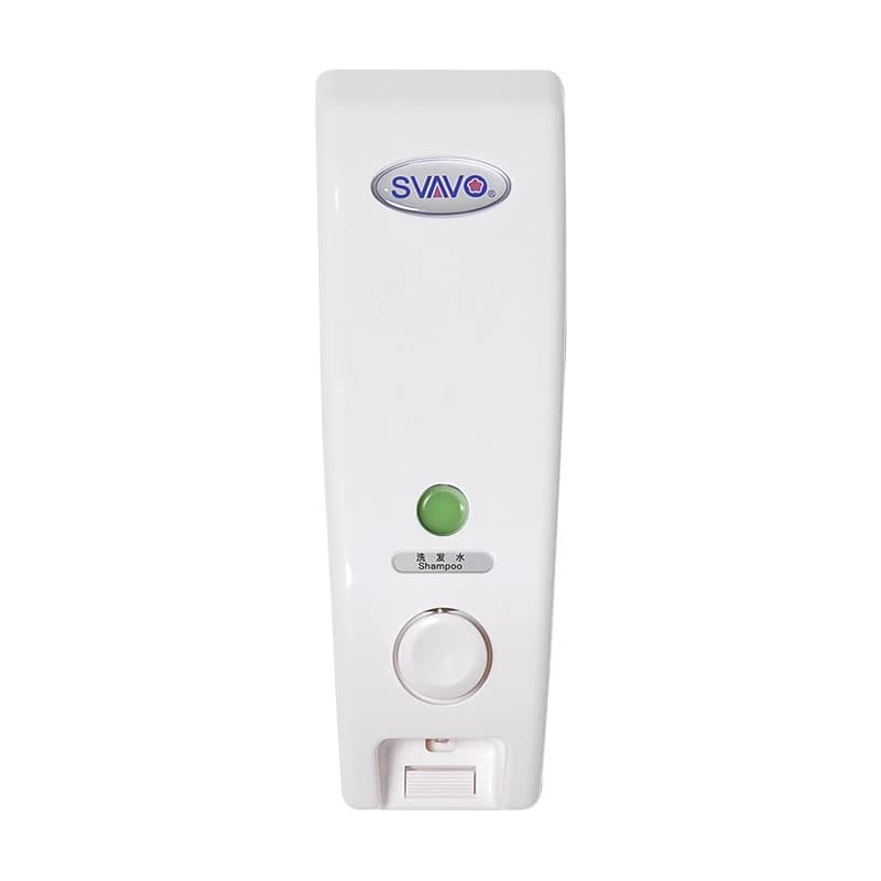 SVAVO Dispenser per shampoo e sapone a parete Dispenser per shampoo manuale con pompa per sapone manuale per gel doccia in ABS per bagno, cucina dell'hotel