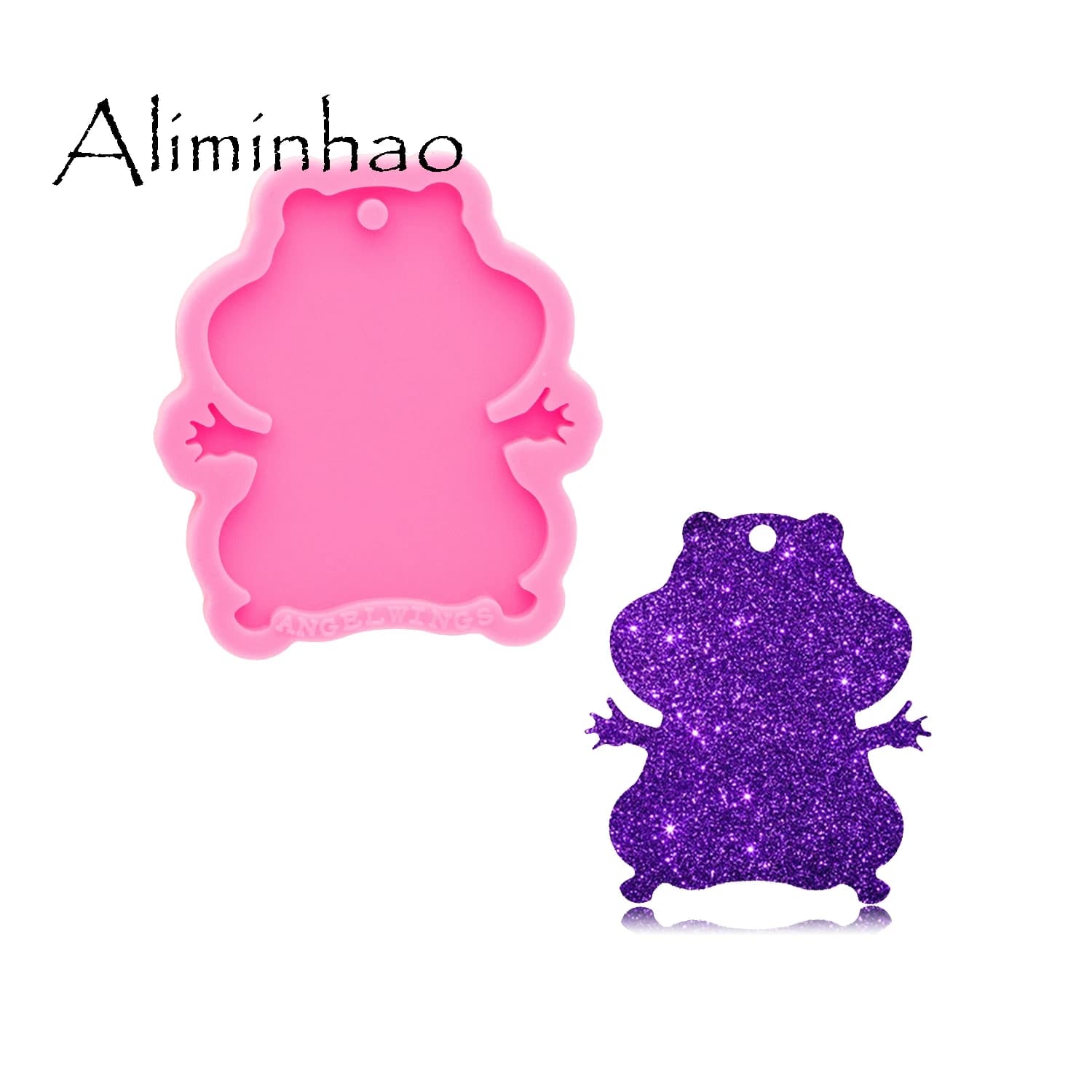 DY0760 Super Glossy Squirrel Resin Mold, Craft Keychain ,Silicone Mould for DIY Necklace jewelry Epoxy Crafting
