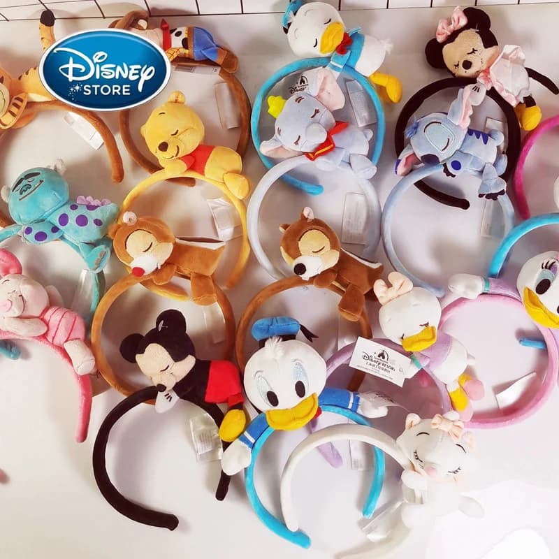 Disney topolino Minnie Ear simpatico cartone animato bambola addormentata fascia accessori per capelli giocattolo per ragazza per regali di decorazione per feste di compleanno
