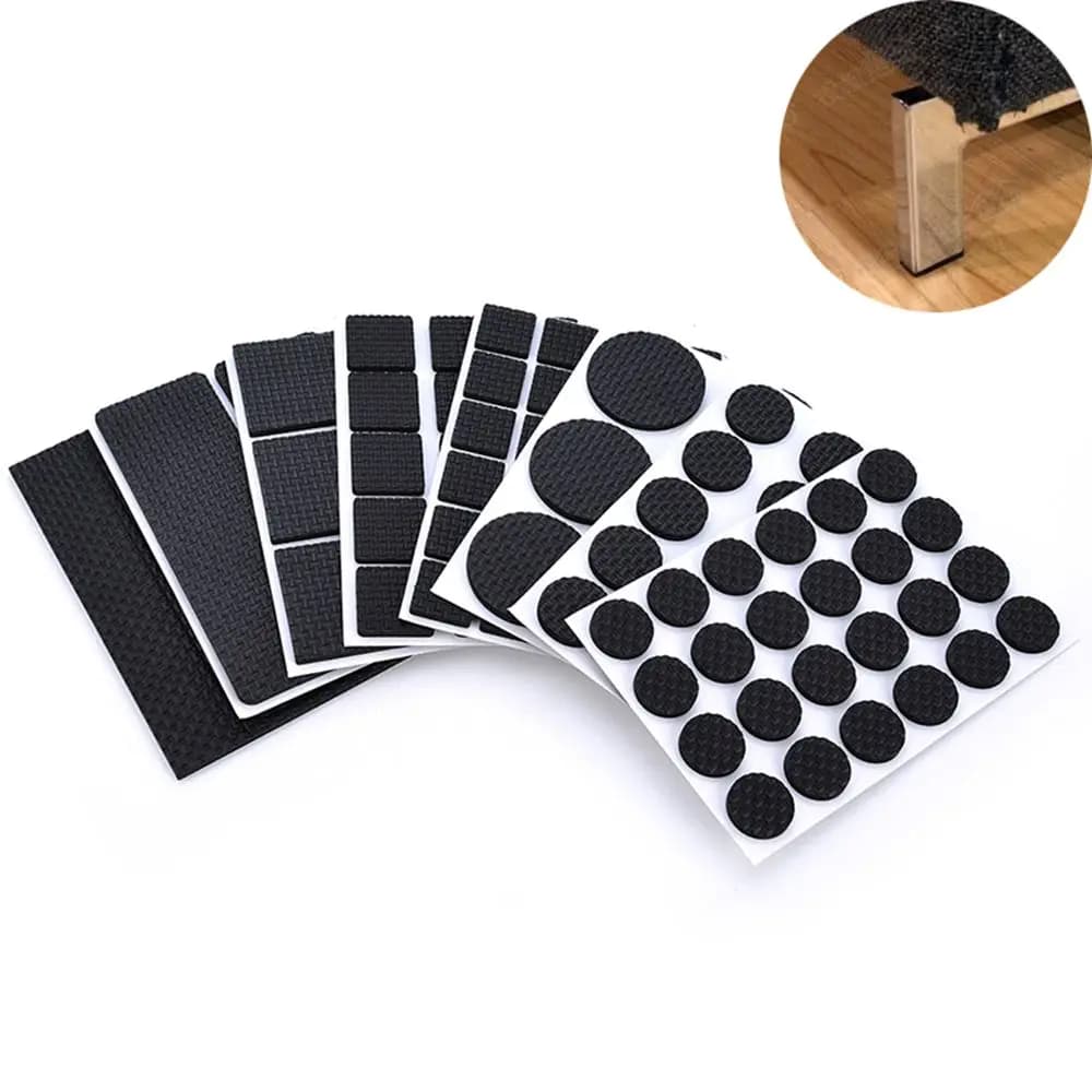 1/2/6/15/24PCS morbido paraurti da tavolo autoadesivo tappetino antiscivolo protezione per pavimenti cuscinetti per gambe per mobili Anti rumore