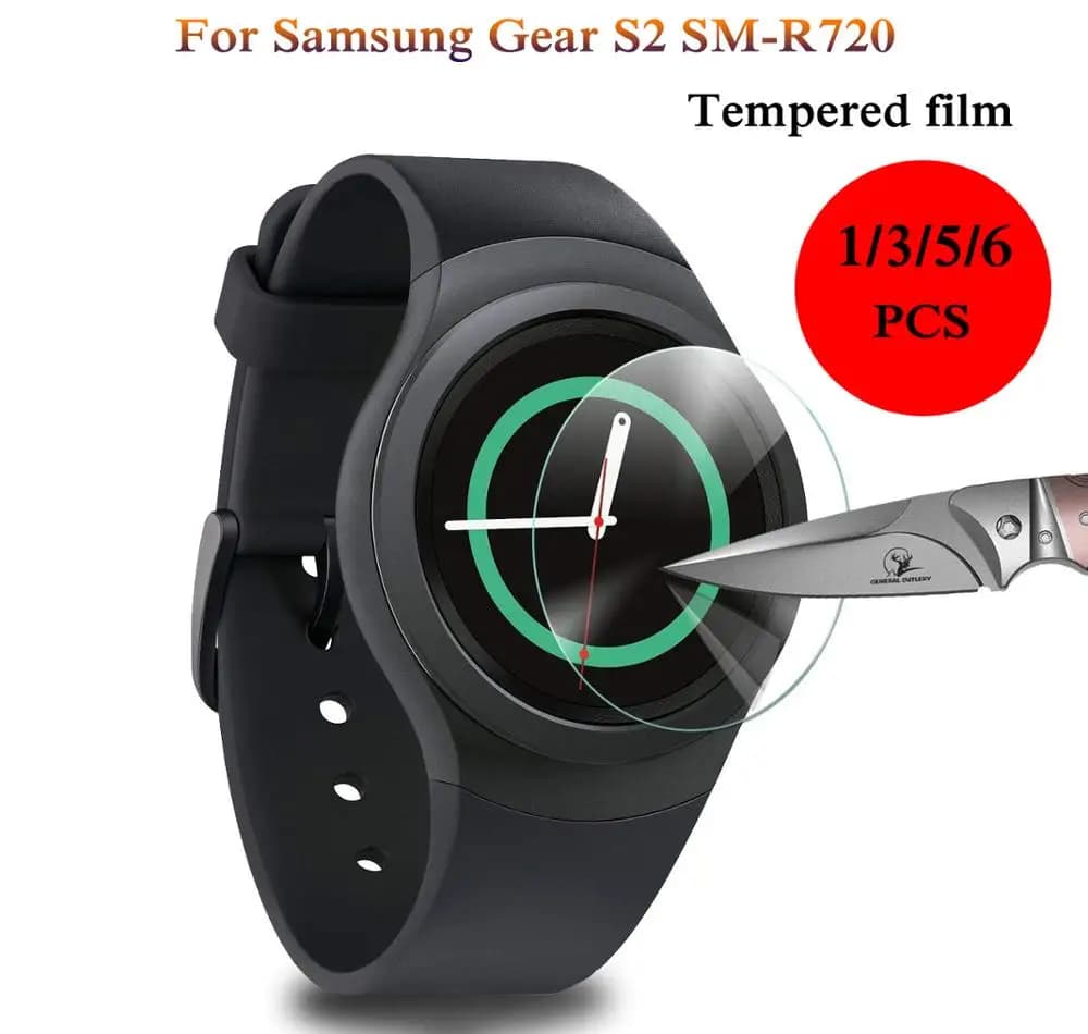 1/3/5/6 pieces for Samsung Gear S2 SM-R720 classic screen protection tempered glass protective film anti-breaking guard