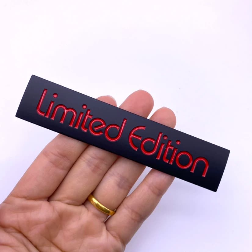 carattere adesivo per auto in metallo 3D adesivo per emblema in edizione limitata adesivo JDM per adesivi auto Toyota Hyundai