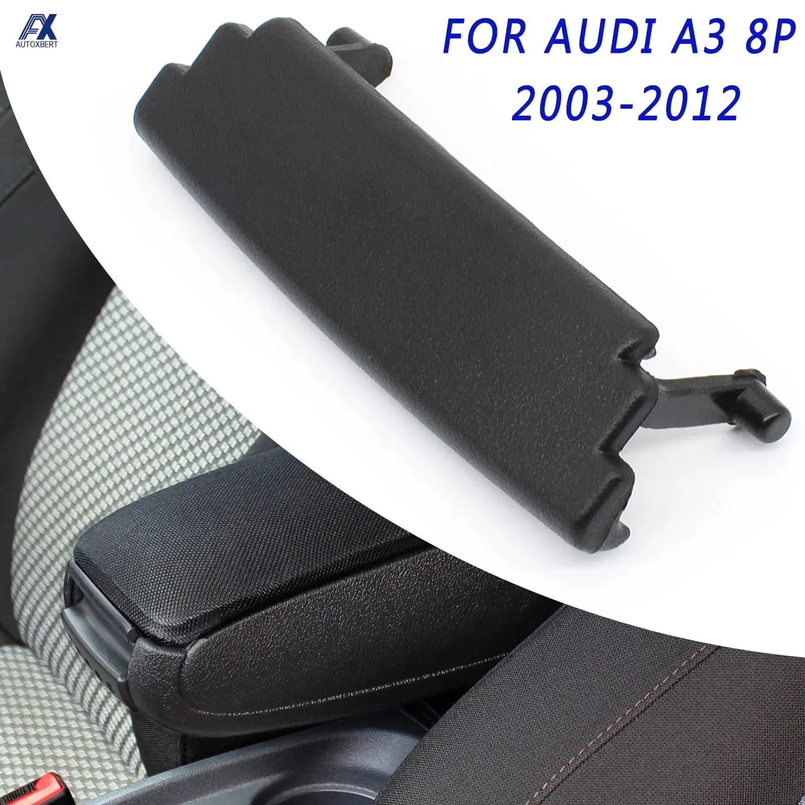 Auto Armrest Central Console Cover Cover Clasp Clip Box Fixing Storage Box Armrest Seat Box Buckle For Audi A3 S3 8P 2003 Black