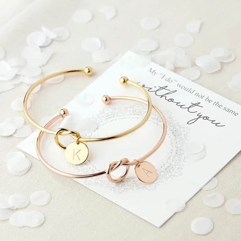SUMENG Nuovo Arrivo 2024 di Modo In Oro Rosa/Argento Colore Della Lega Della Lettera Del Braccialetto Del Serpente Fascino A Catena Per Le Donne Gioielli Regali