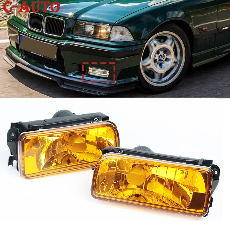 Front car fender Fendinebbia Front lights for car without bulbs For BMW E36 1992 1993 1994 1996-1998 63178357389 53178357390