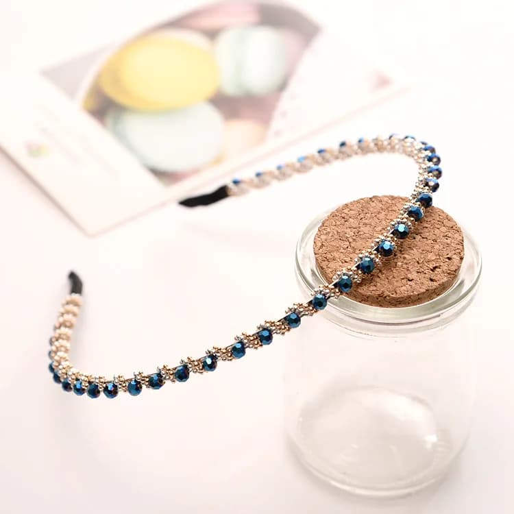 Copricapo Moda Donna Cerchietto per capelli Donna Cristallo Strass Perla Fascia per capelli Fascia per capelli Accessori per fascia per capelli
