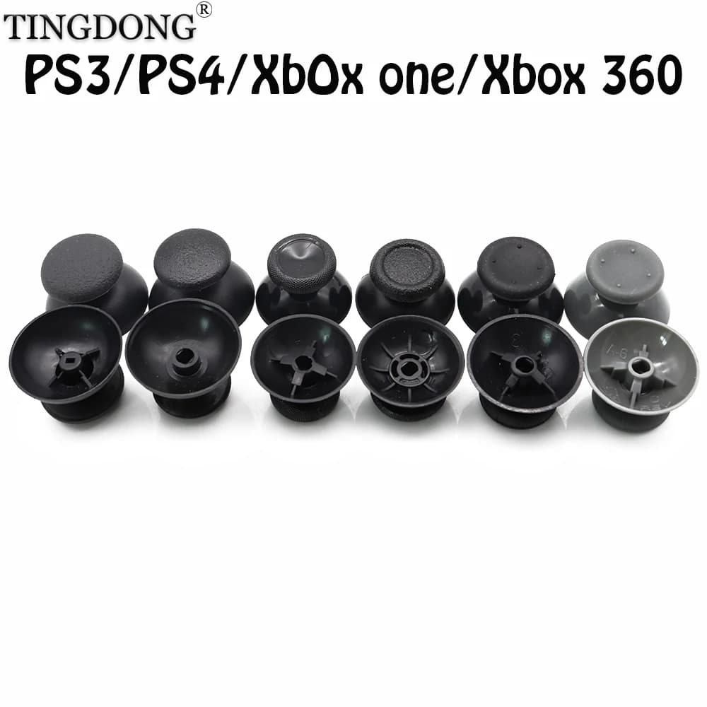 2pc 3D Analog thumb sticks Joystick grip Cap per Sony PlayStation Dualshock 3 4 PS3 PS4 Xbox One 360 Controller thumbsticks caps