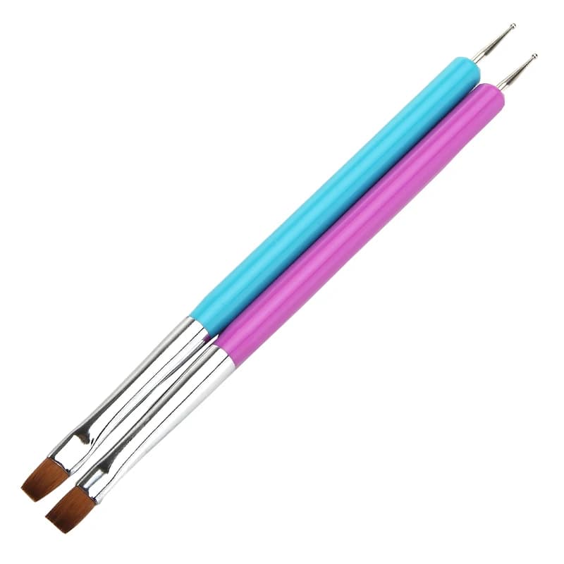 1 pz Nail Art Strumenti per manicure Lat Point Drill Dot Gel UV Smalto per unghie Pittura Fiore Penna Unghie Pennello Disegno Pennello Strumenti T0704