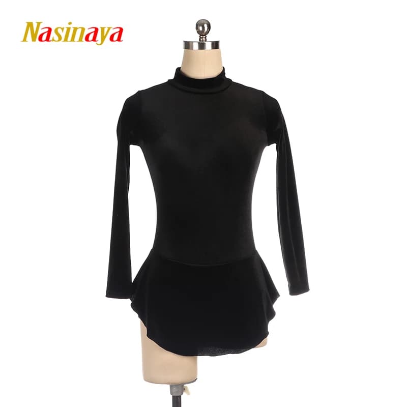 Costumi personalizzati per pattinaggio artistico per ragazze e donne, costumi da spettacolo, uniformi da competizione, gonne da pattinaggio nere