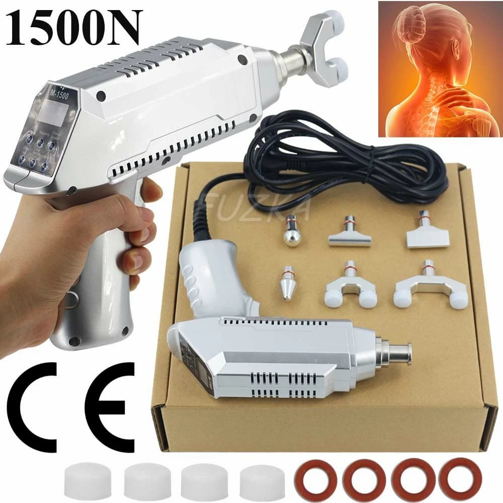 Electric Chiropractic Gun 1500N Massage New Chiropractic Adjustment Instruments Massage for Spine Correction 30 levels of Adjustable Resistance