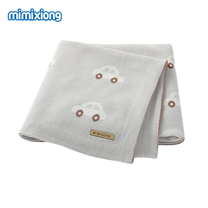 Baby Blankets Newborn Cotton Swaddle Wrap Super Soft Infant Bebes Stroller Bedding Basket Sleeping Covers 100*80cm Knitted Quilt