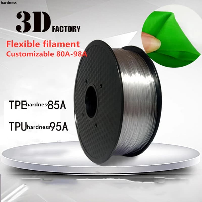 Stampante 3D a filamento TPE Tpu 0.5kg stampa 1.75MM materiali flessibili elastici ± 0.02 mm85a 80A Soft Best Sell Sellers HOT
