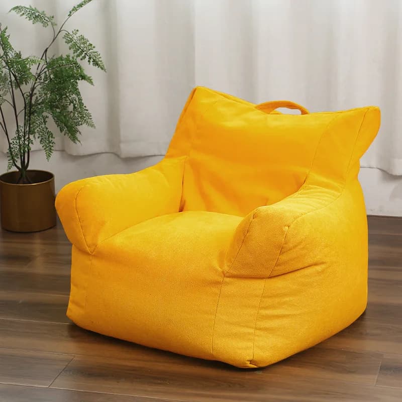 Dropshipping cotton cloth New Lazy BeanBag sofa covers without filler Tatami chairs covers sofas for living room