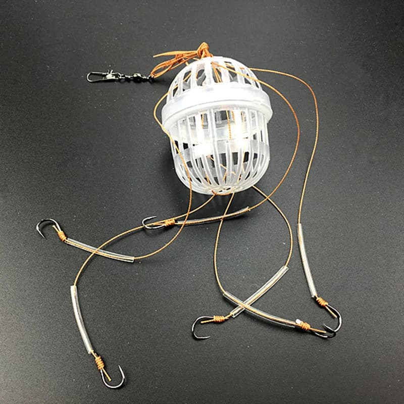 1PC Fishing Ami Explosion Explosion Sea Box Sand Box Hook Monsters with six robust carbon steel plastic Tools for spherical carp equipment