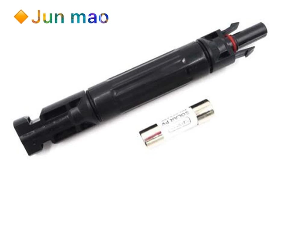 10A 15A 20A 30A 1000VDC Fusibile da utilizzare per pannello a celle solari Portafusibili Connettore protettivo fotovoltaico Protezione fusibile PV Fotovoltaico
