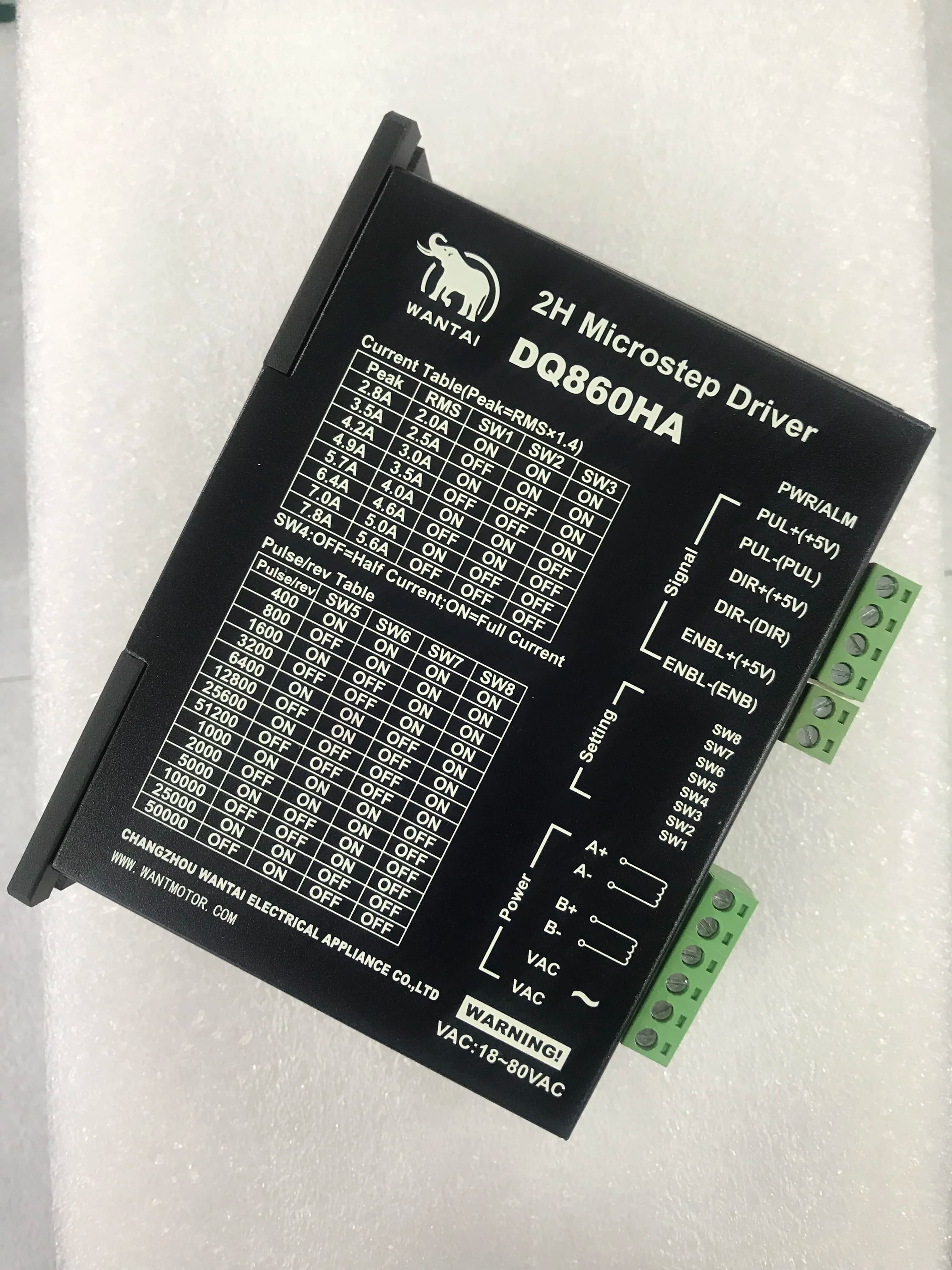 AC & DC! Wantai Stepper Driver Del Motore DQ860HA AC24-80V DC24-110V7.2A 256Micro Router di CNC Mill Cut Laser Engraving Grind Foam