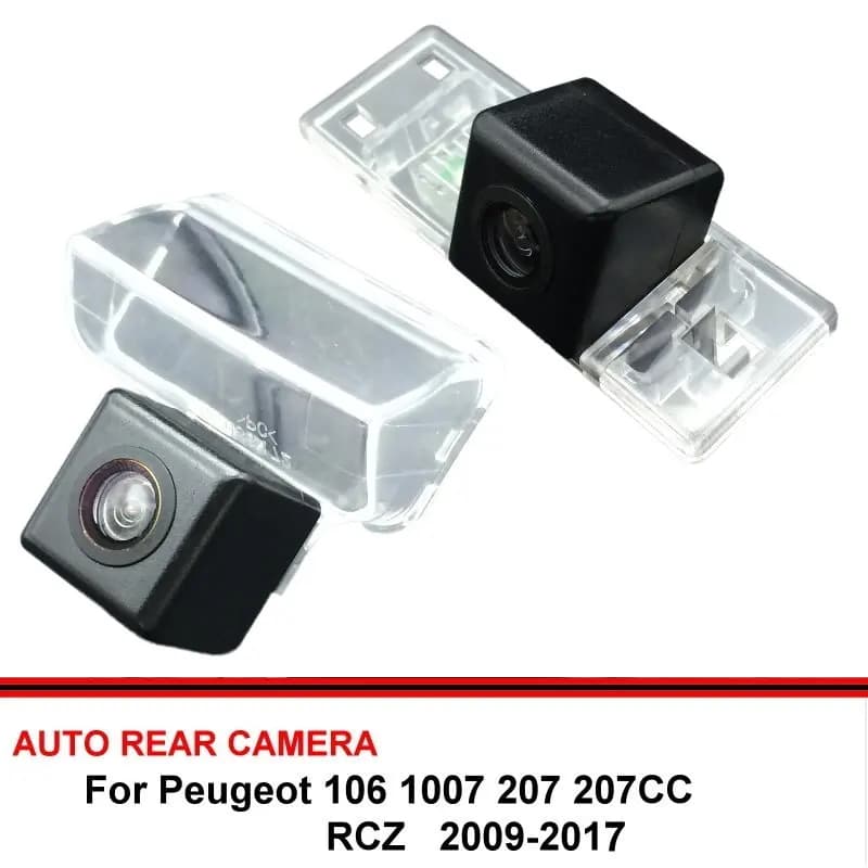 Per Peugeot 106 1007 207 207CC RCZ HD CCD Telecamera per veicoli Visione notturna Telecamera per retromarcia Telecamera per retromarcia Telecamera di backup per auto