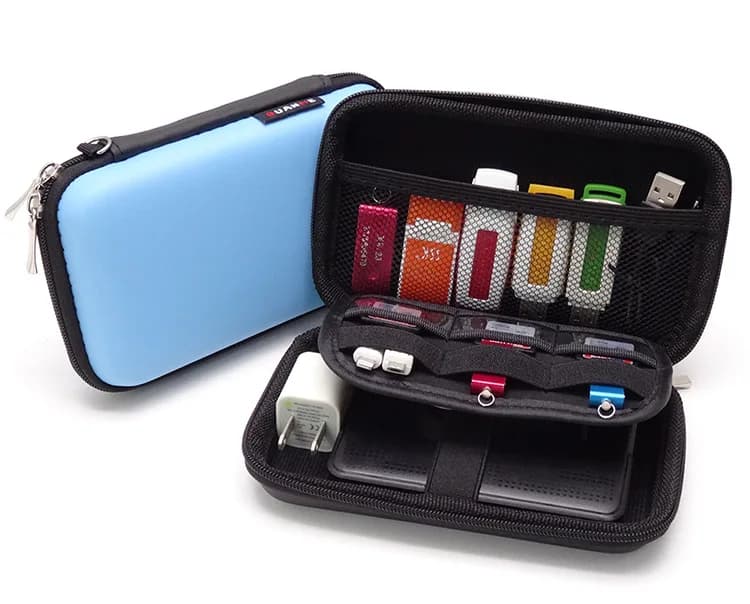 Electronic Gadget Holder Cable Organizer Bag for Headphone Case for Power Bank Electronic Gadget Organizer Cable Charger Bag for USB Cables Digital Storage Box
