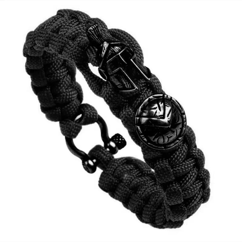Bracciale da uomo di sopravvivenza all'aperto caldo Casco spartano Guerriero Ombrello Braccialetti di corda Pulseira Bracciale da donna fatto a mano in corda regalo