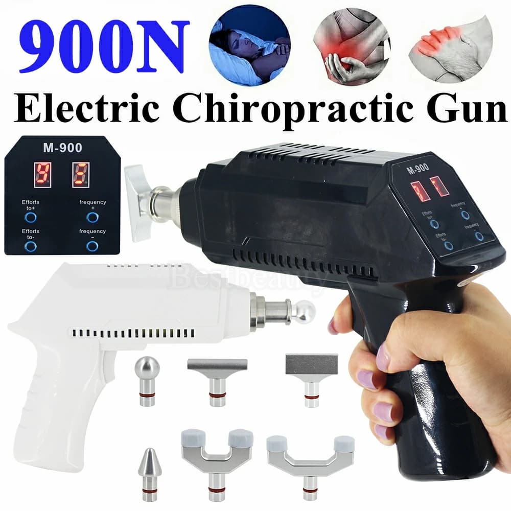 900N Chiropractic Electric Tools for Vertebral Column Correction Therapy, Professional Massage Machine for Body Relaxation