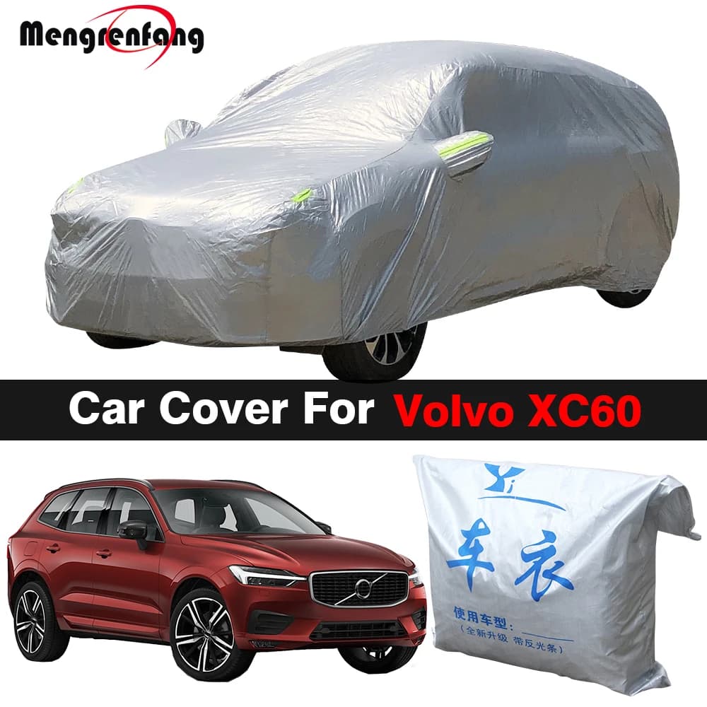 Copertura completa per auto per Volvo XC60 SUV Parasole esterno Anti-UV Copertura antipolvere per pioggia e neve