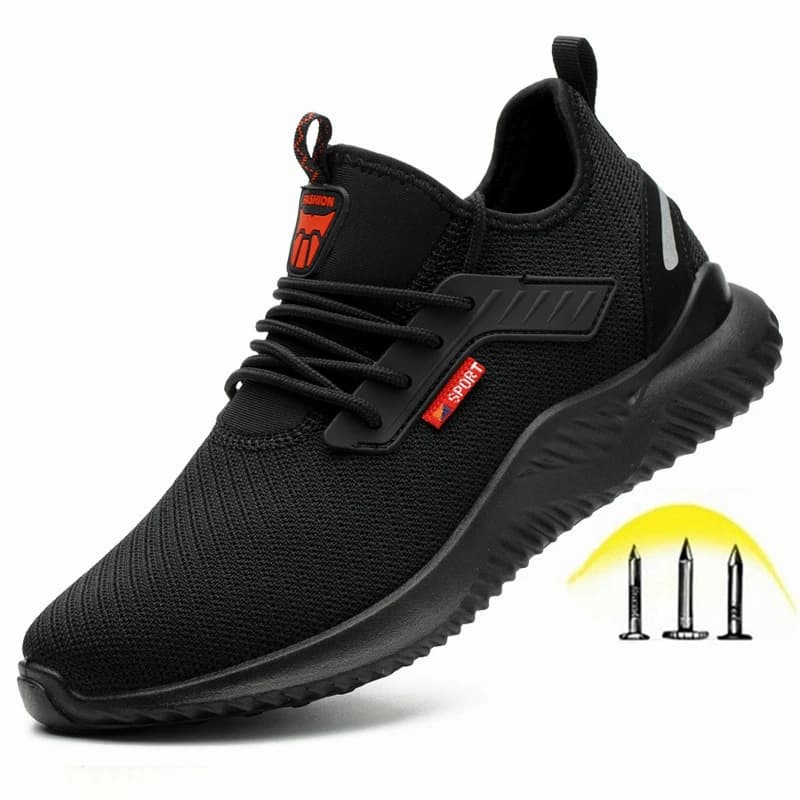 Scarpe antinfortunistiche da lavoro scarpe antinfortunistiche con punta in acciaio antiforatura costruzione leggera Sneakers traspiranti stivali uomo donna Air Light