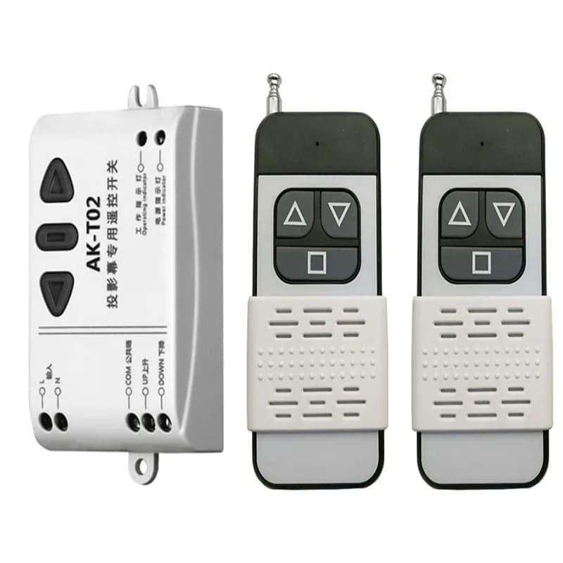 Il telecomando senza fili 433/315mhz di AK-T02 RF per il proiettore elettrico scherma le tende elettriche/porta del garage della torre