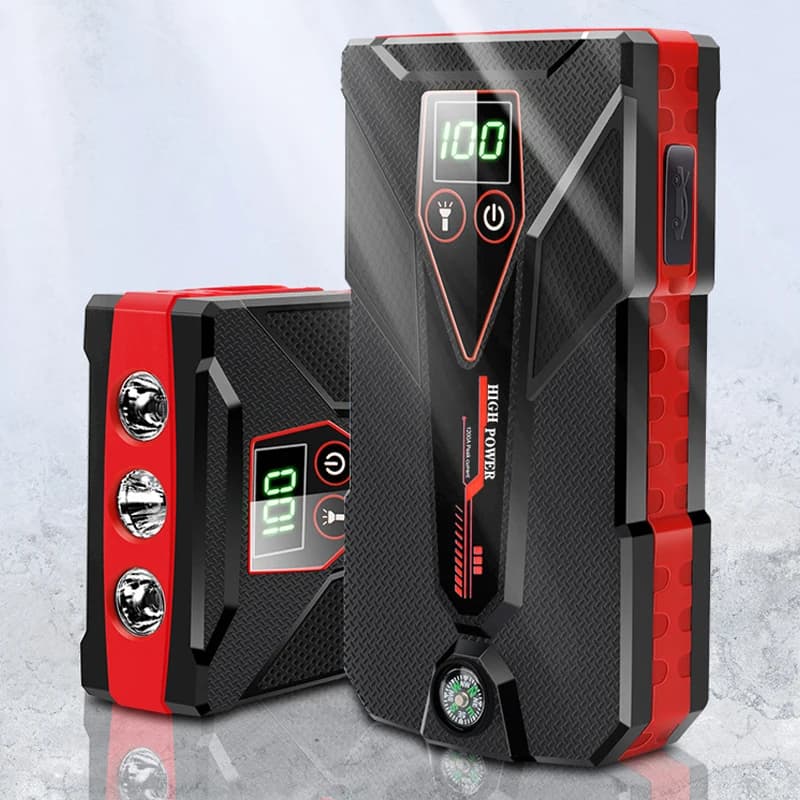 Avviatore di emergenza per auto 12V con clip Power Bank per telefoni cellulari per auto Tablet Auto Buster Booster di emergenza Batteria ausiliaria 32800mAh