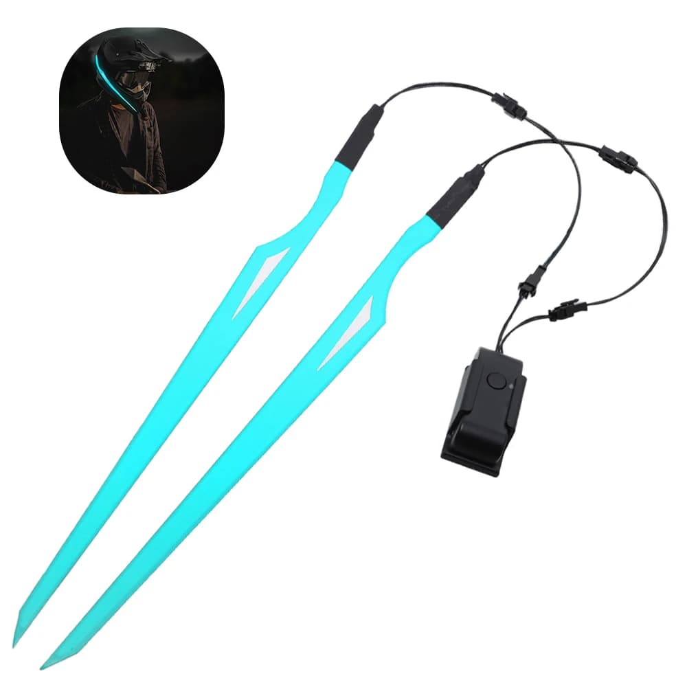 Luce del casco del motociclo luce ricaricabile del casco segnale di avvertimento notturno di sicurezza LED striscia luminosa dell'autoadesivo del casco del motociclo