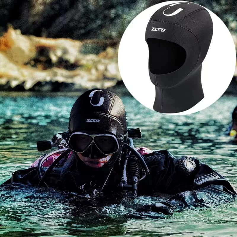 Neoprene 3/5mm Unisex diving cap, Winter warm, for Snorkeling, Surfing, Apnea and Water sports