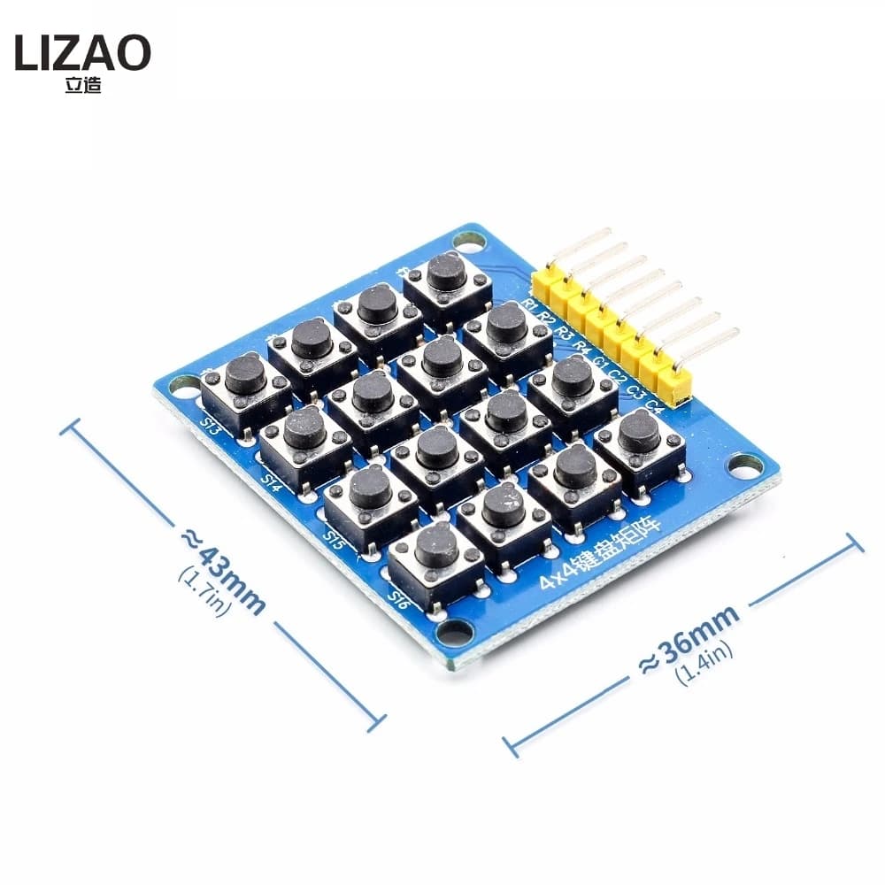 8pin 4x4 4*4 Matrix 16 Tasti della Tastiera del Tasto Della Tastiera Tagliere Modulo Mcu per arduino Kit Fai Da Te