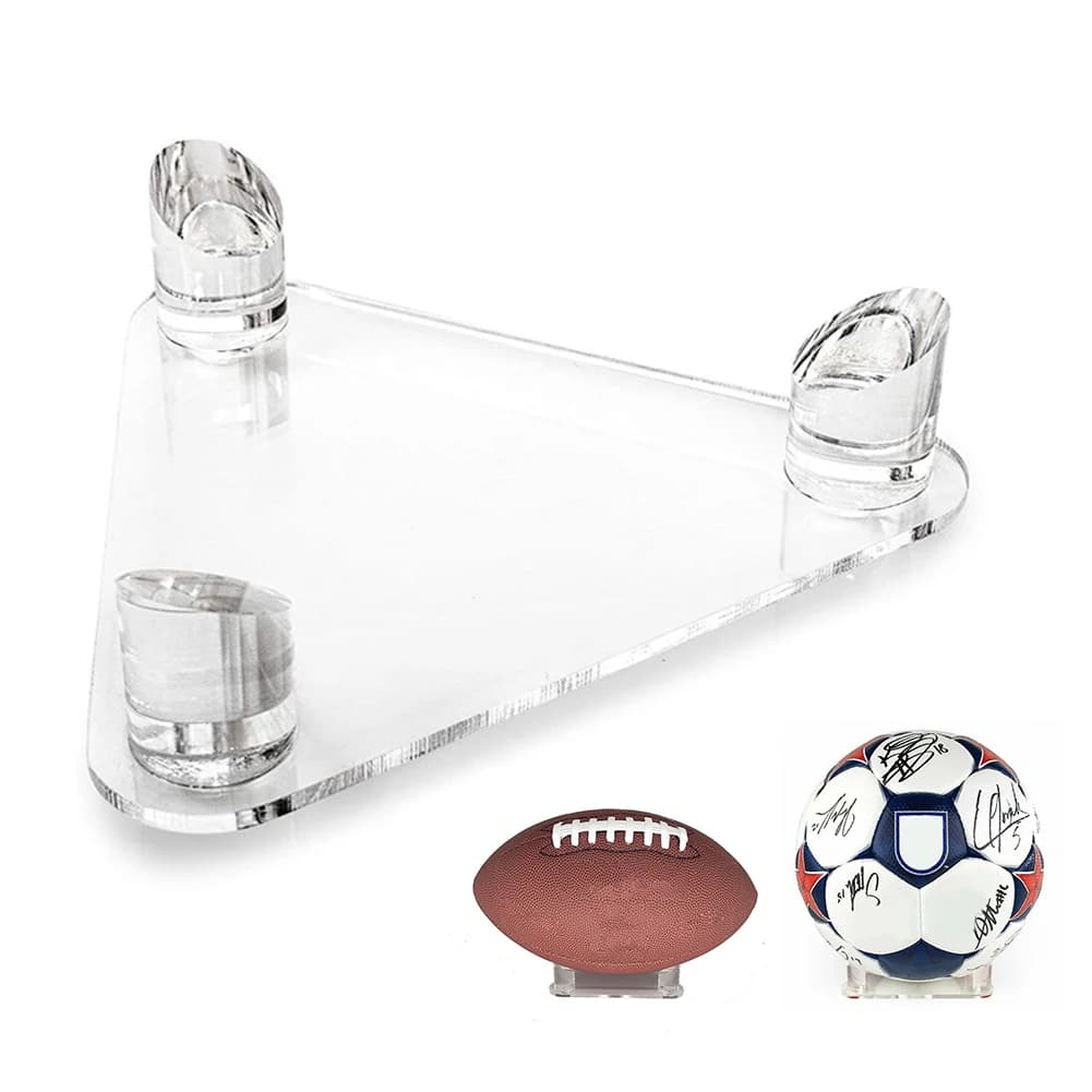 Espositore per palline in acrilico da 1 pezzo espositore per palline sportive trasparente per calcio, basket, pallavolo, calcio