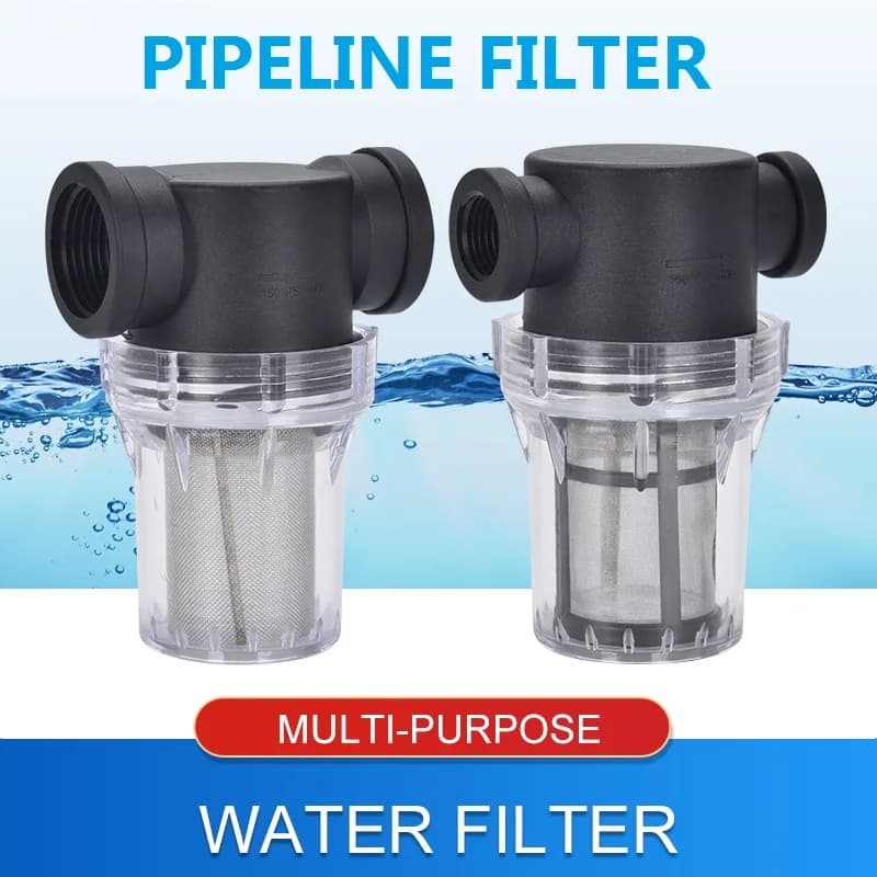 Filtro per lavaggio auto 1/2,3/4inch filtro a rete in linea filtro per pompa dell'acqua irrigazione filtro per tubazioni ad alto flusso giardinaggio ingresso acqua