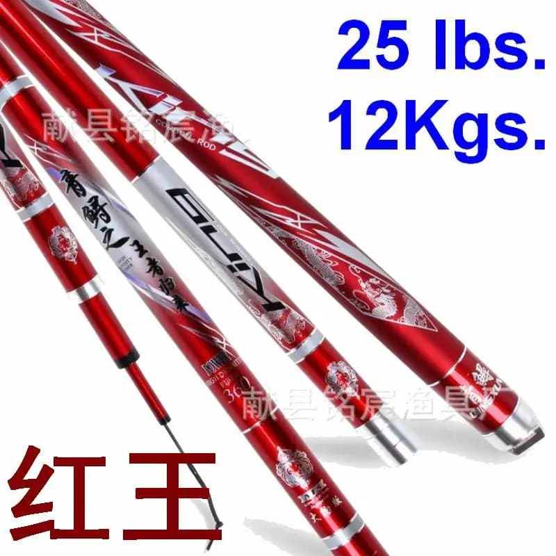 Canna da Pesca Telescopica ZZ307 MINGCHEN 19 in Fibra di Carbonio Super Resistente per Pesci Grandi 5000g 3.6m 4.5m 5.4m 6.3m 7.2m 8.1m 9.0m 10m