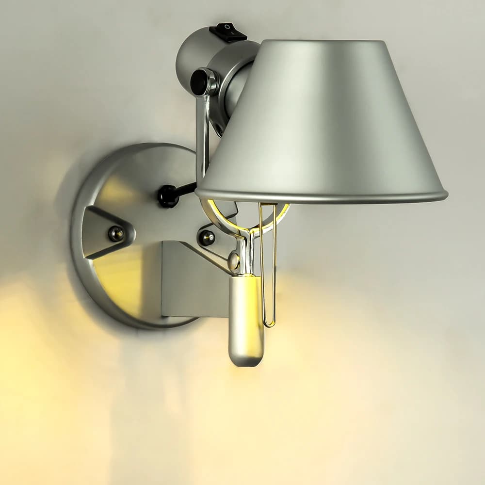 Lampada da parete moderna a LED Lampada da parete per camera da letto per comodino Camera da letto Illuminazione regolabile Sconce per corridoio Luce notturna solida lato letto
