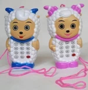I bambini del bambino chiamano il telefono cellulare giocattolo pulsante musicale animale puzzle educativo a batteria plastica unisex 2021