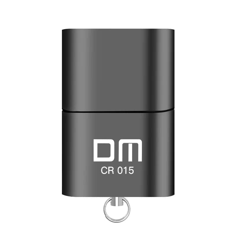 Il lettore di schede MicroSD DM CR015 con slot per schede TF è diventato chiavetta USB per computer o adattatore USB per auto