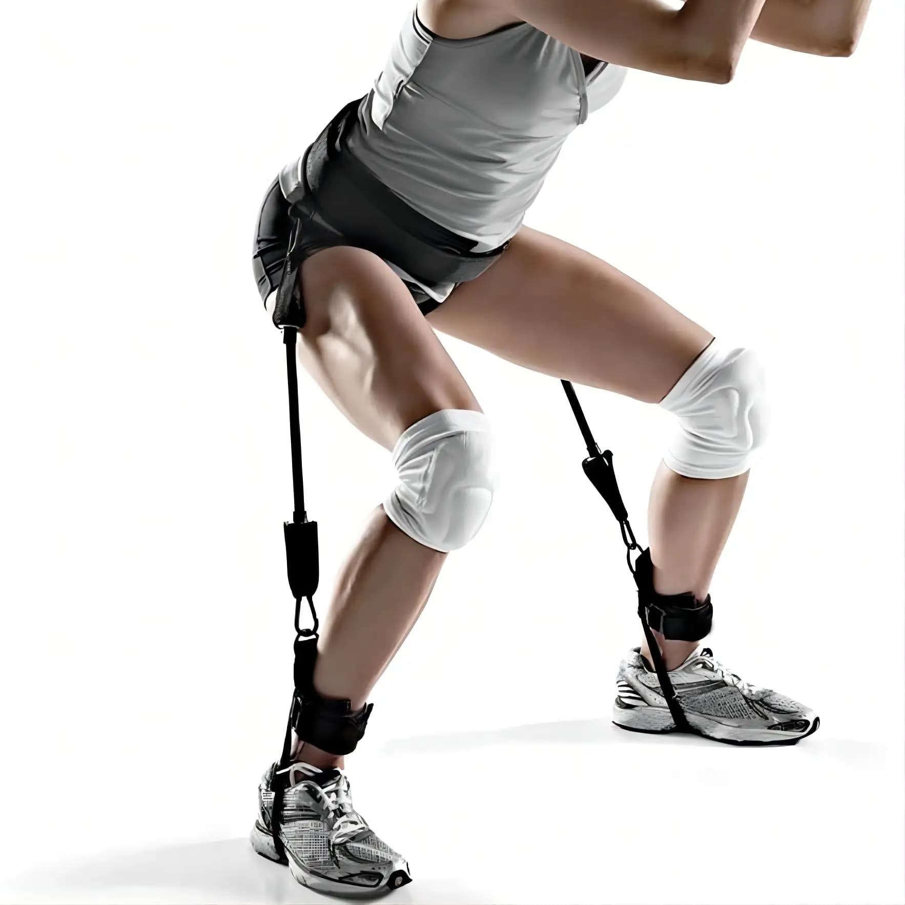Bande di resistenza al salto verticale Set Bounce Trainer Pull Rope Leg Strength Squat Agility Training cintura elastica attrezzature per il Fitness