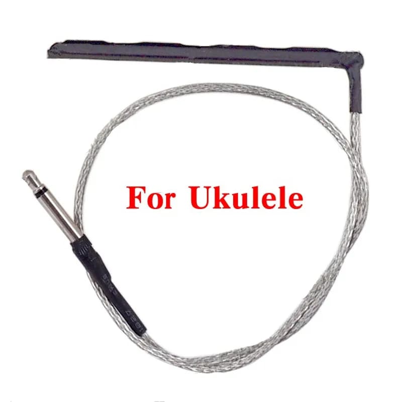 2Pcs 4 Corde di Chitarra Ukulele Sotto Il Ponte Saddle Piezo Cavo Pick-Up Cavo accessori per chitarra