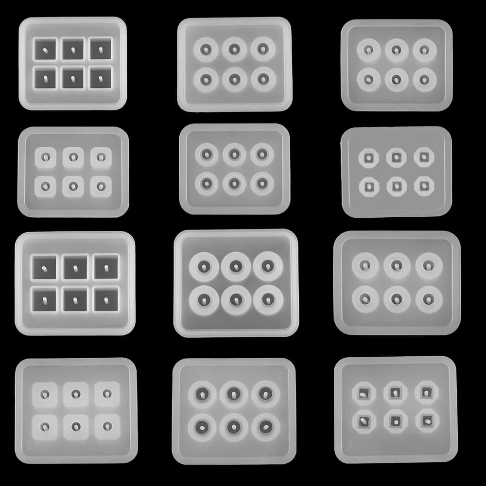 Orecchini pendenti stampi in Silicone stampo in resina epossidica UV cubo perline palla stampo per fusione per gioielli fai-da-te strumento braccialetto collana
